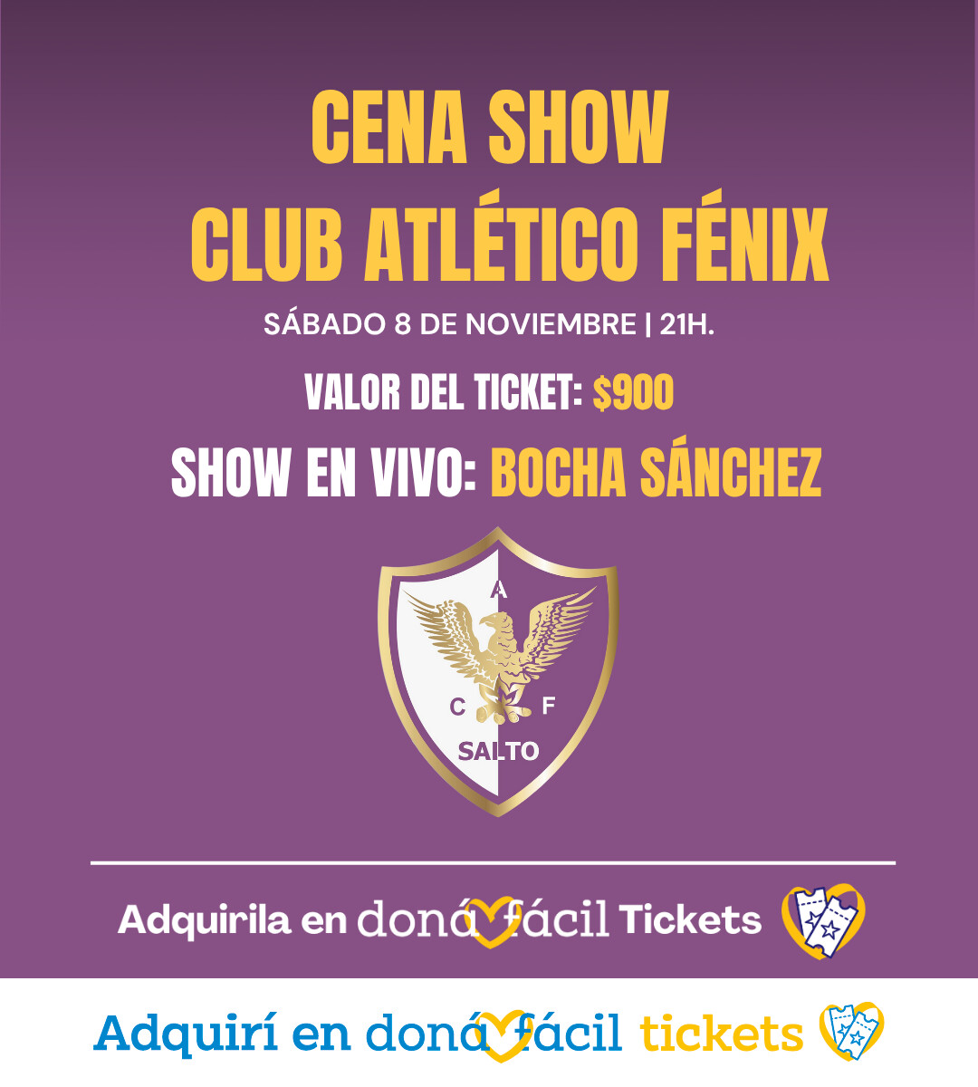Cena Show – Club Atlético Fénix