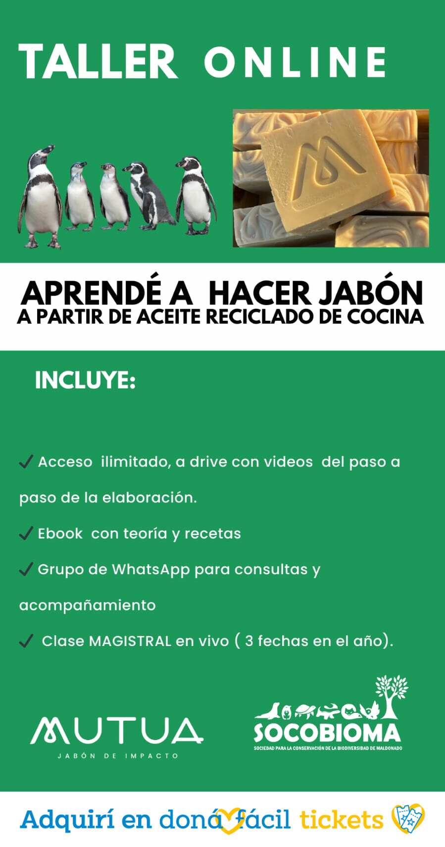 Taller online de fabricación de jabón