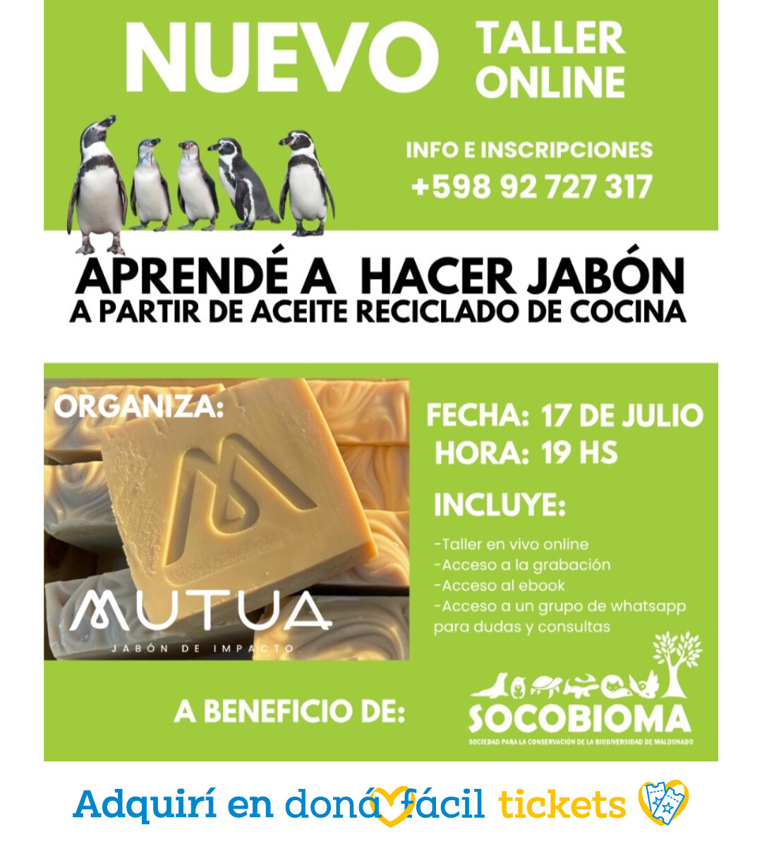 Socio Colaborador - Taller online de fabricación de jabón