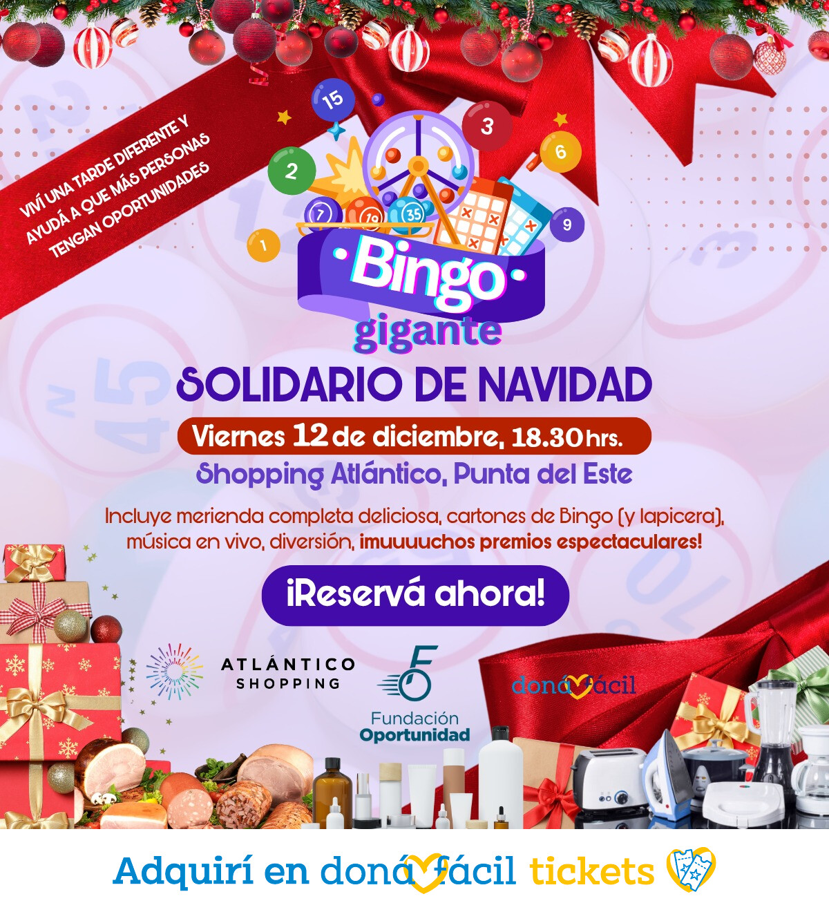 Foto de Bingo Gigante de Navidad - Fundación Oportunidad